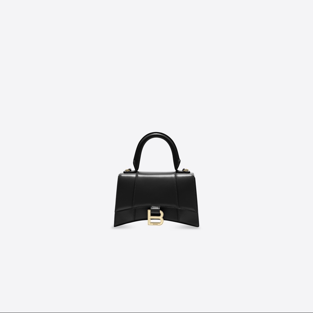 NWT Authentic Balenciaga Hourglass XS Top Handle Bag in Black - Picture 2 of 9